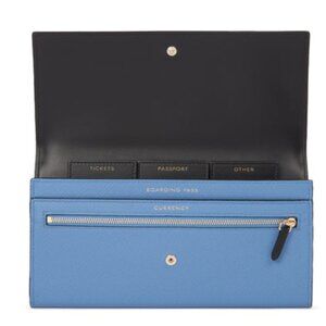 SMYTHSON OF BOND ST Marshall Travel Wallet in Panama leather